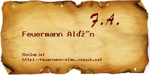 Feuermann Alán névjegykártya